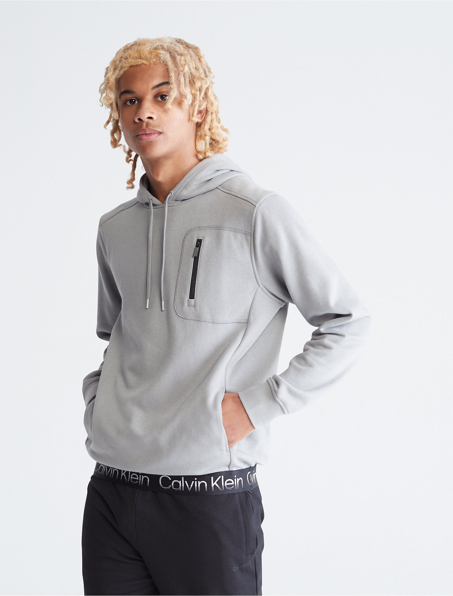 Calvin Klein Men Hoodies + Sweatshirts Sharkskin- Oshoplin