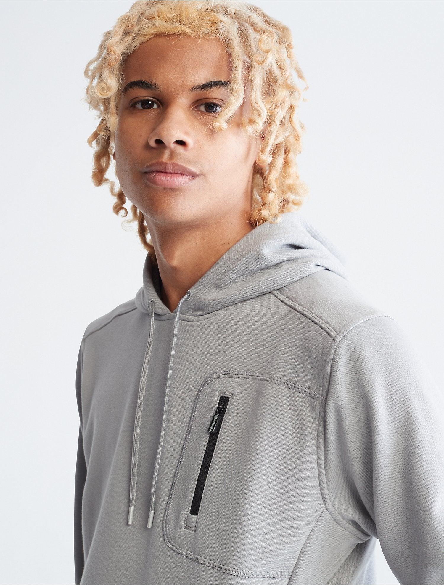 Calvin klein performance on sale logo fleece hoodie