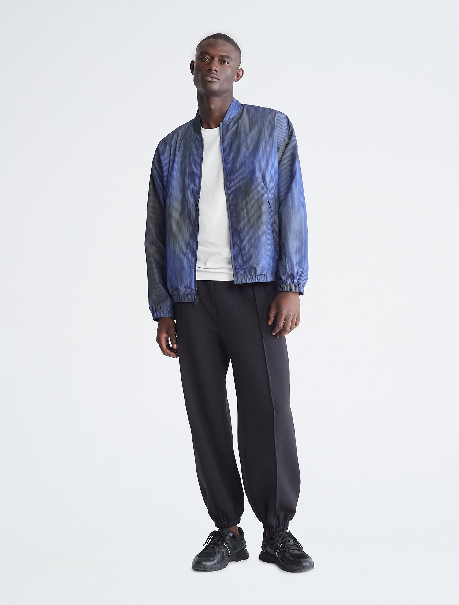 Calvin Klein Printed Zip Bomber Jacket - Men