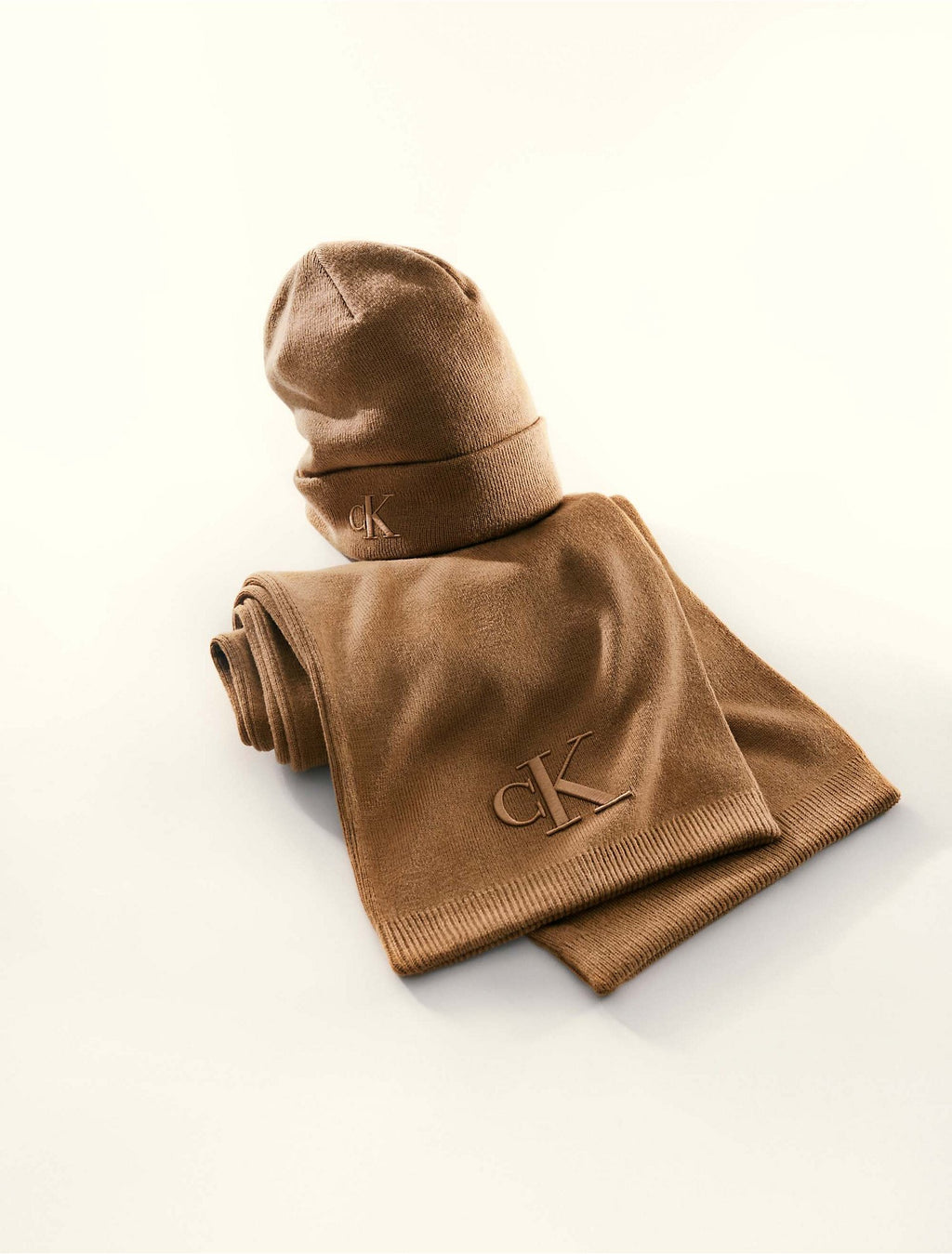 Calvin Klein Monogram Logo Beanie Hat - Men
