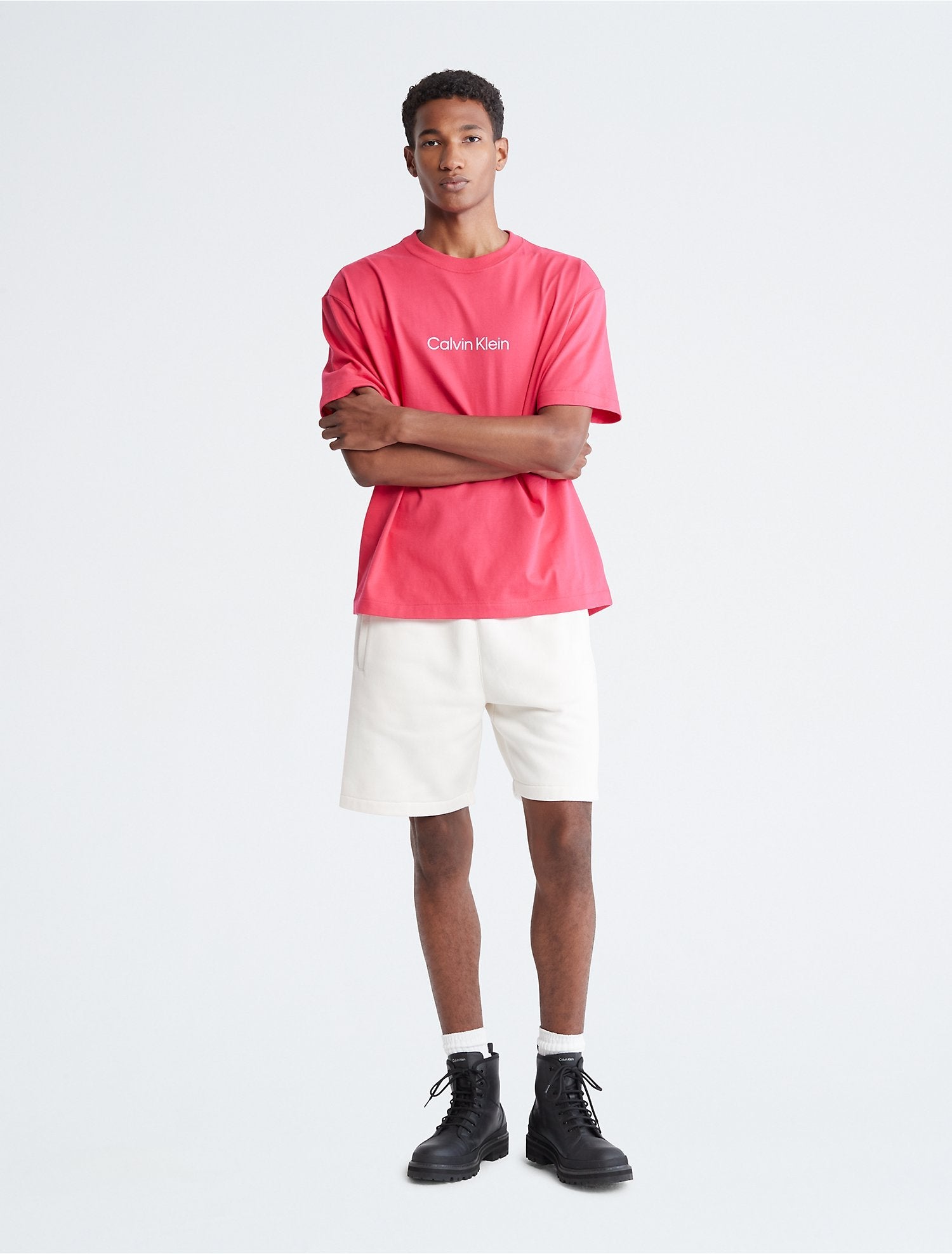 Calvin Klein Men T-Shirts Pink Splendor- Oshoplin