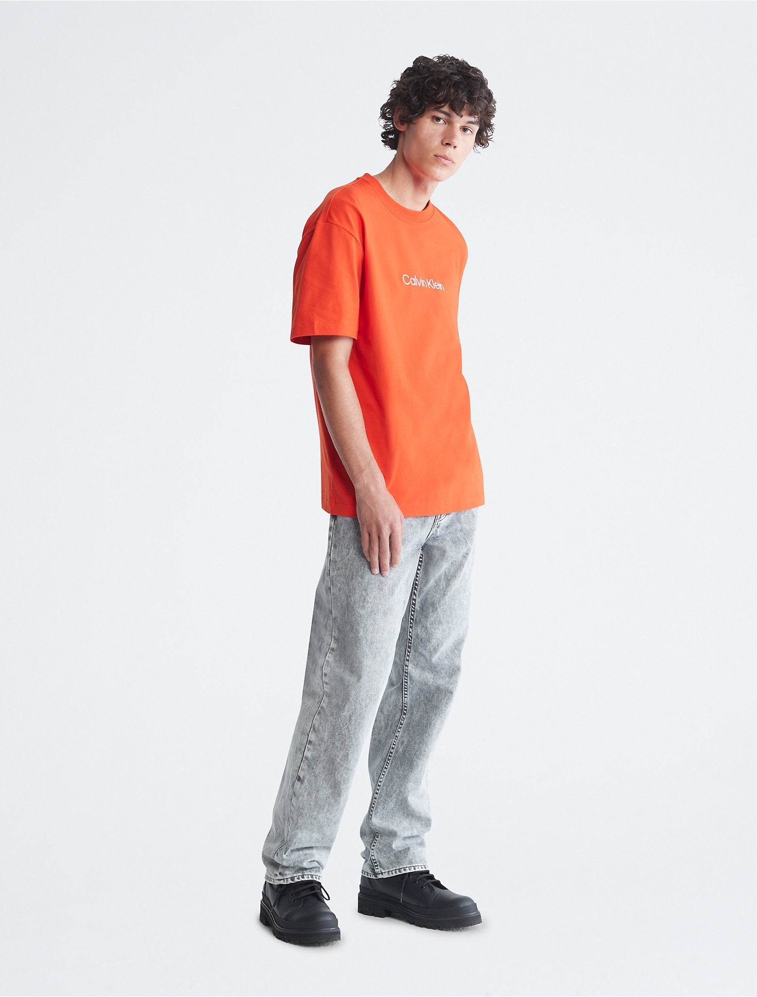 Calvin Klein Men T-Shirts Desert Orange- Oshoplin