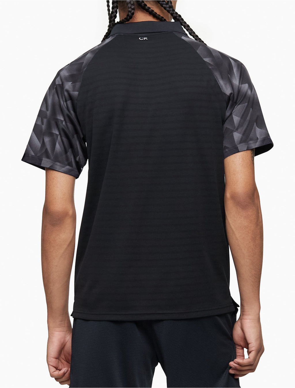 Calvin Klein Performance Printed Zip Polo Shirt - Men