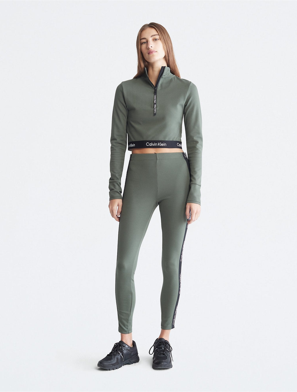 Calvin Klein Women Leggings Thyme- Oshoplin