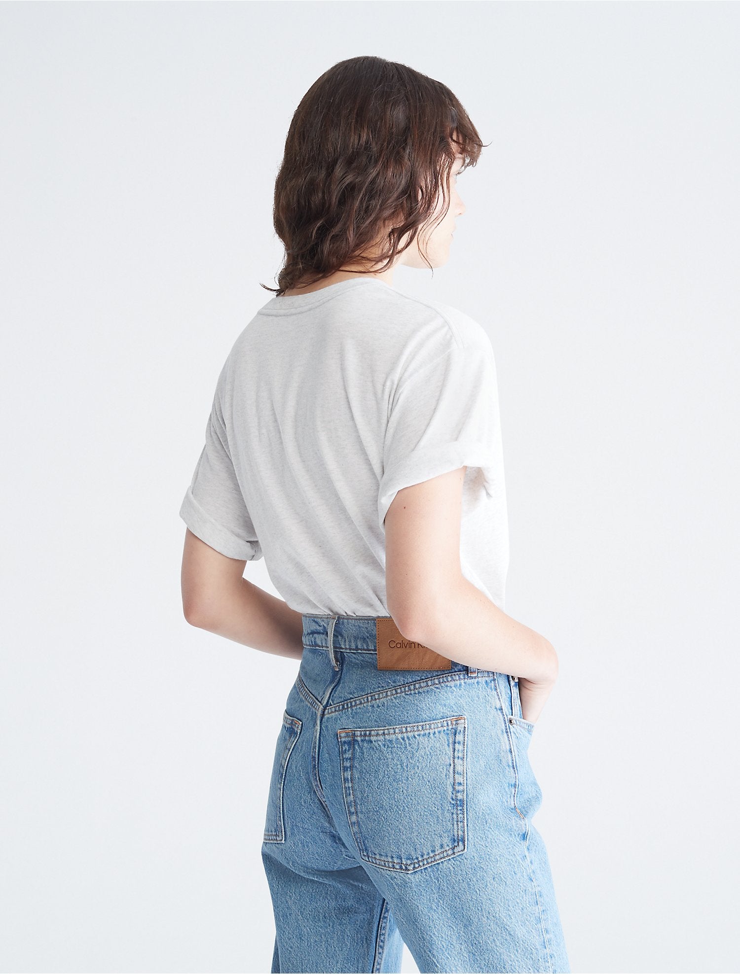 Calvin Klein Embossed Logo Oversized T-Shirt - Women
