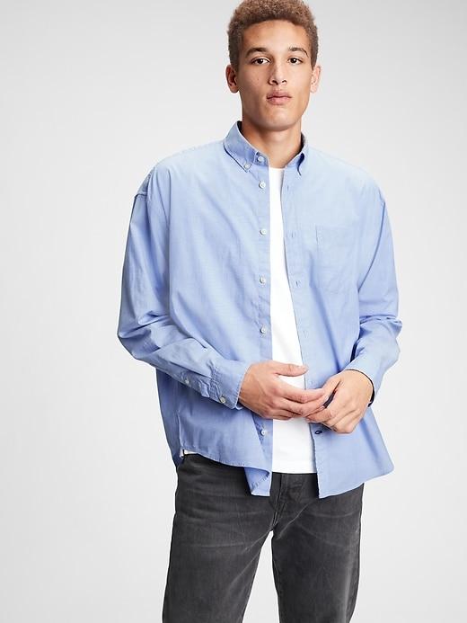 GAP Men Shirts Light Blue - Oshoplin