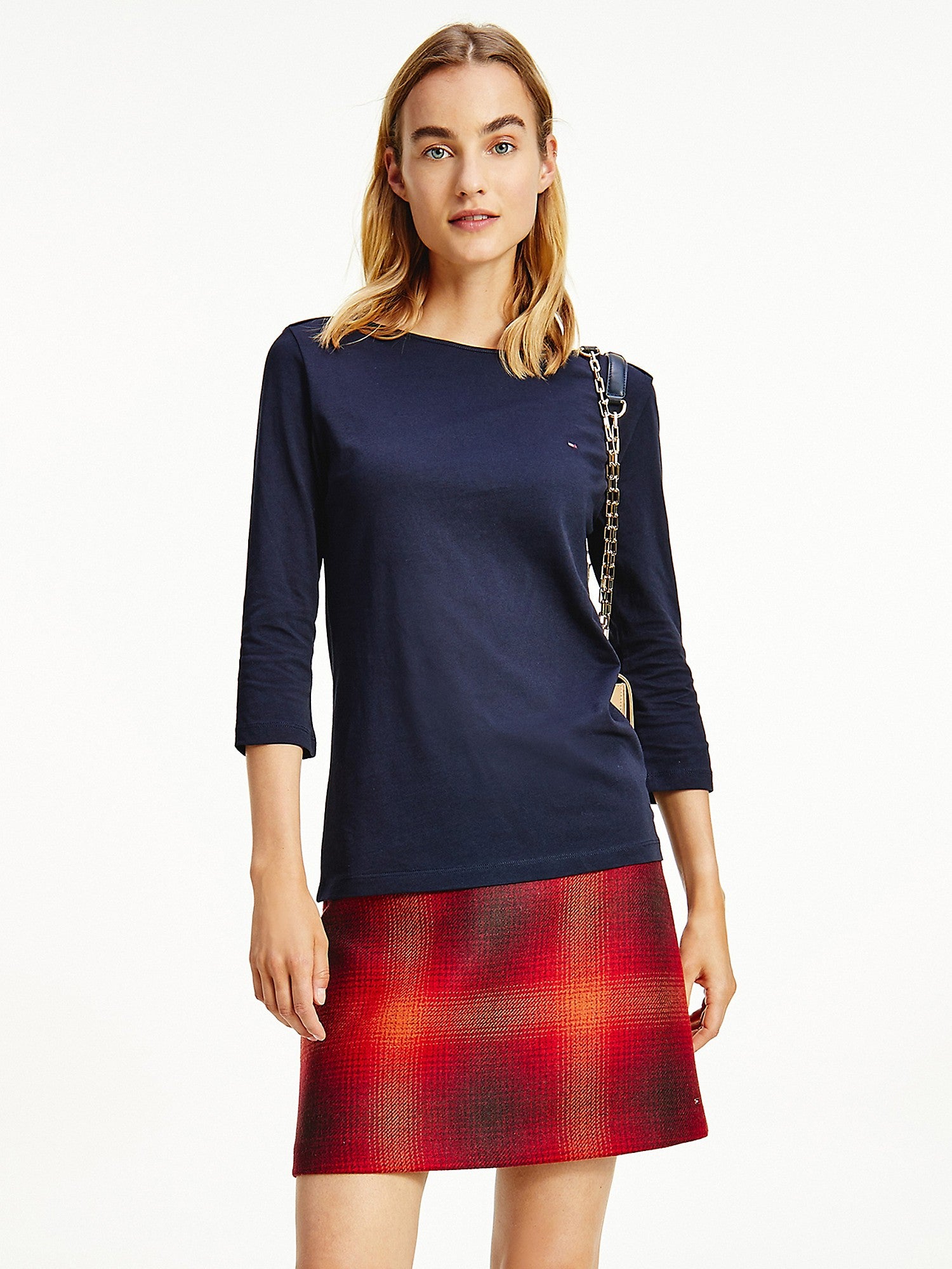 Tommy Hilfiger Organic Cotton Boatneck Top - Women