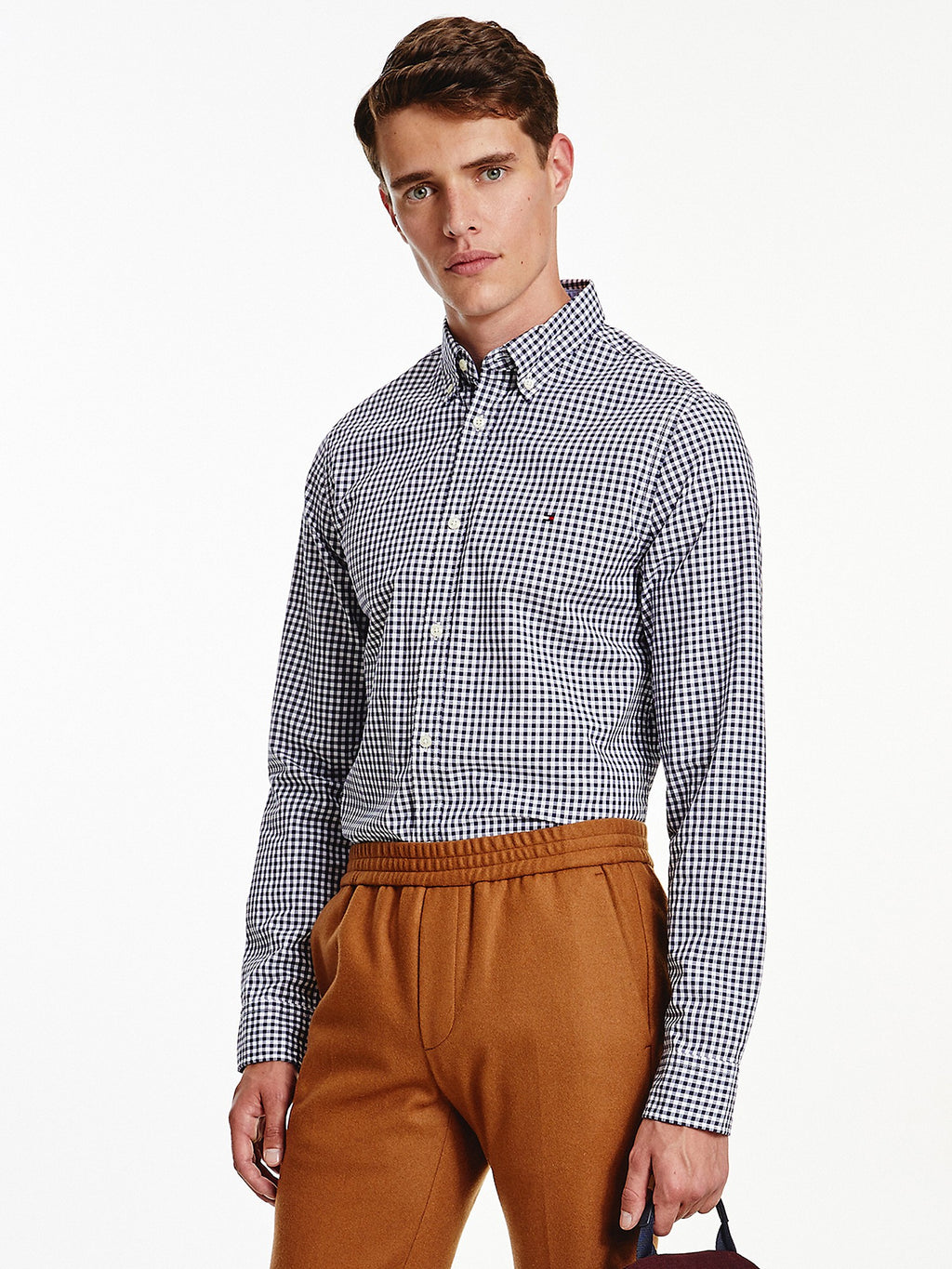 Tommy Hilfiger Slim Fit Organic Cotton Gingham Shirt - Men
