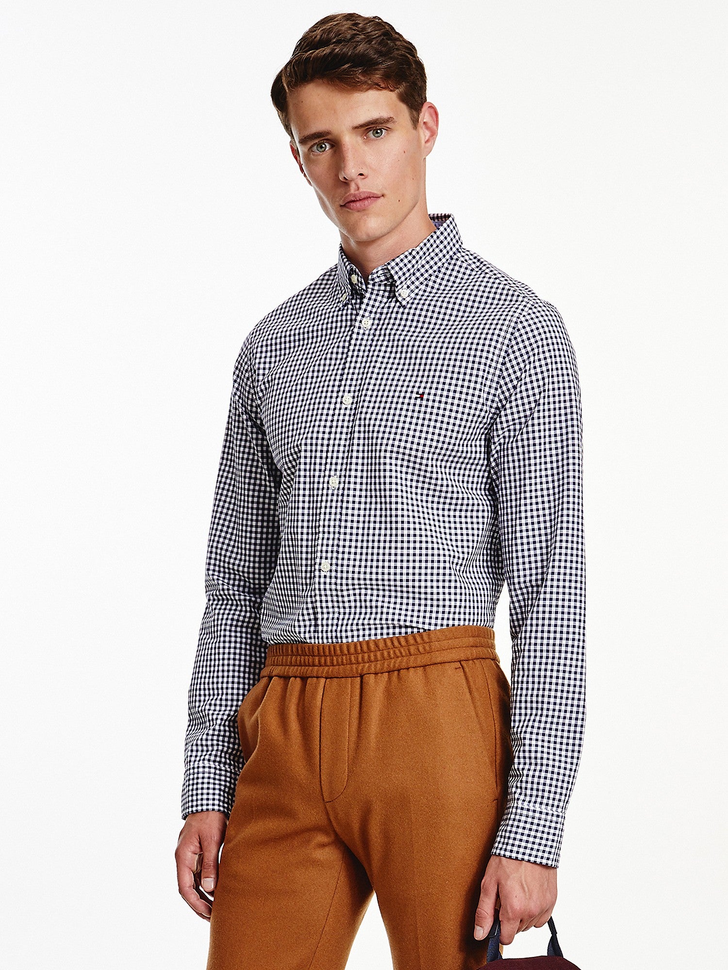 Tommy Hilfiger Slim Fit Organic Cotton Gingham Shirt - Men