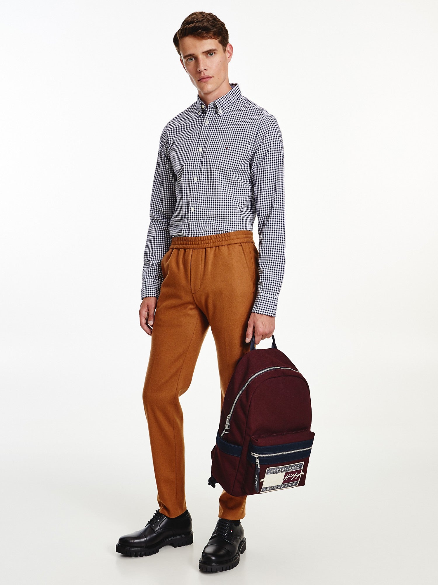 Tommy Hilfiger - Men Shirts - Navy/White - Oshoplin