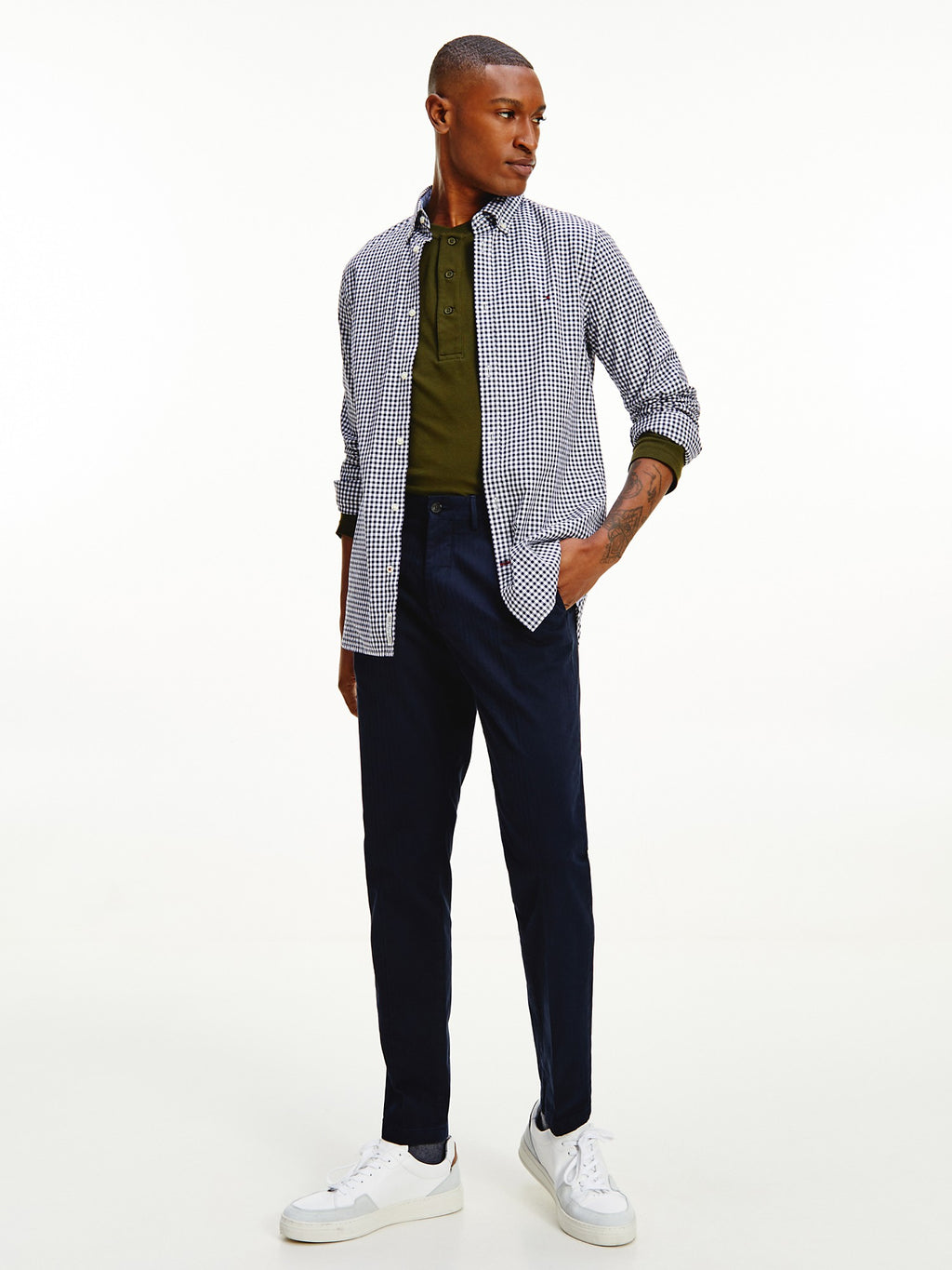 Tommy Hilfiger Slim Fit Organic Cotton Gingham Shirt - Men