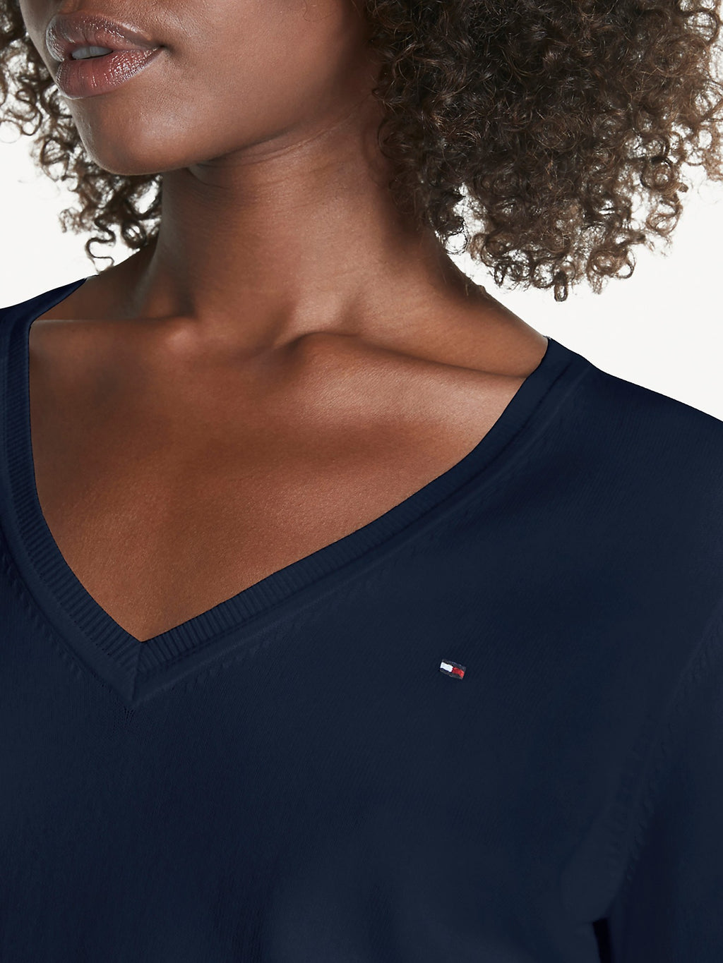 Tommy Hilfiger Essential Solid V-Neck Sweater - Women