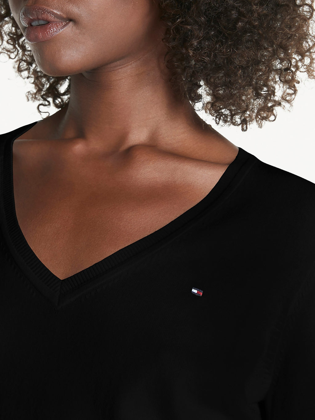 Tommy Hilfiger Essential Solid V-Neck Sweater - Women