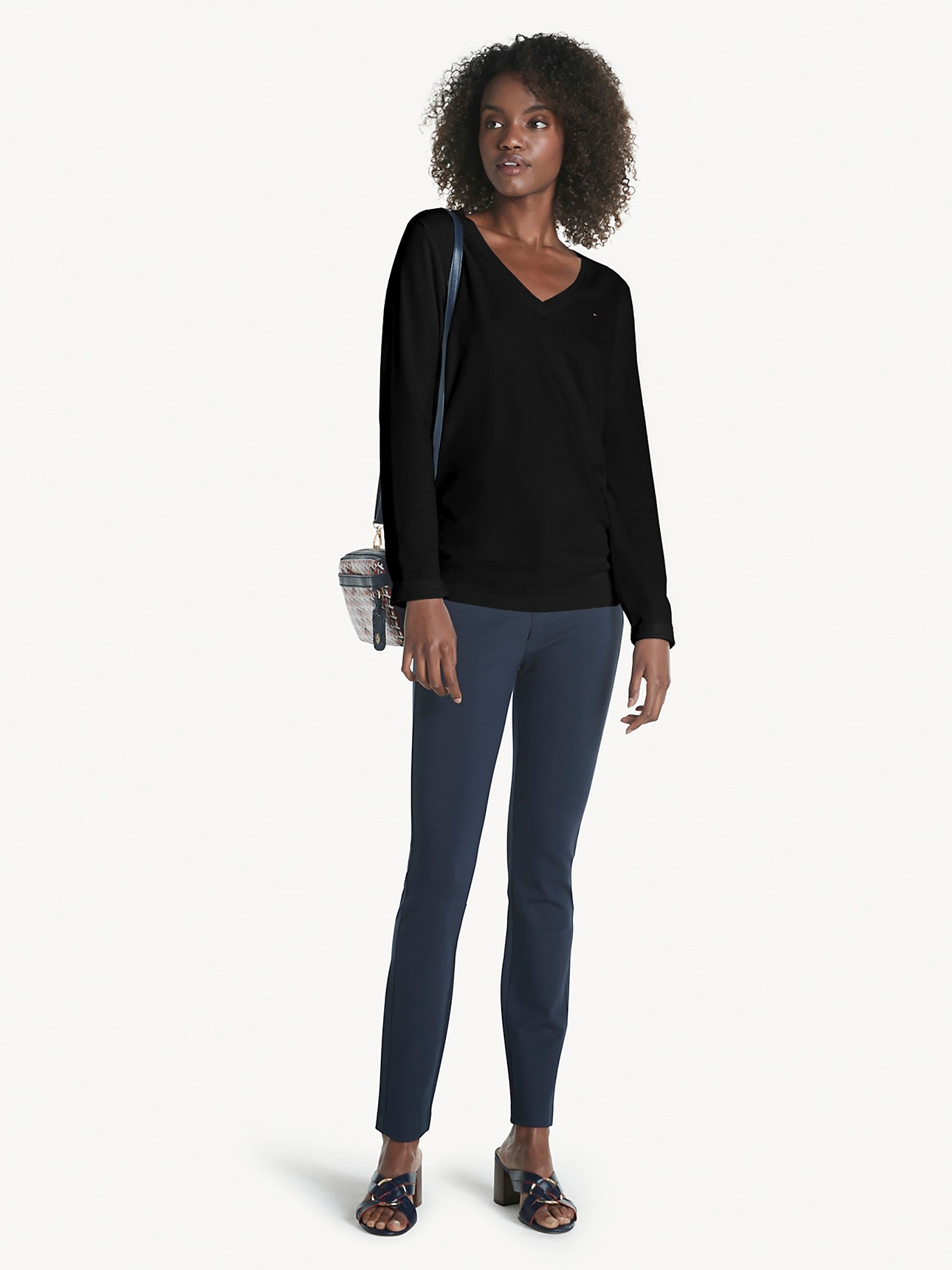 Tommy Hilfiger Essential Solid V-Neck Sweater - Women