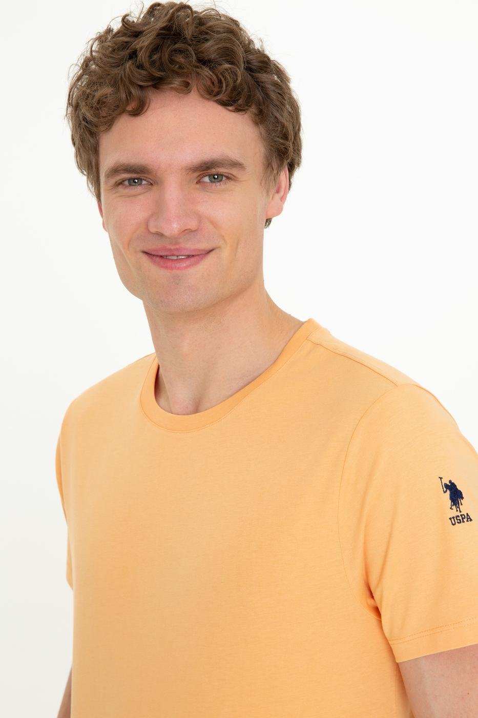 US Polo Assn. Men T-Shirts Light Orange- Oshoplin