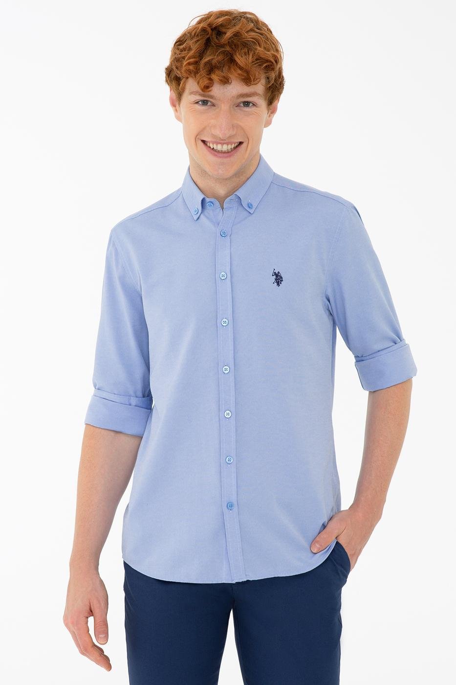 US Polo Assn. Men Shirts Blue- Oshoplin