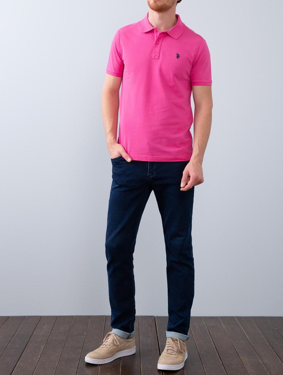 US Polo Assn. Pique Small Logo Polo Shirt - Men