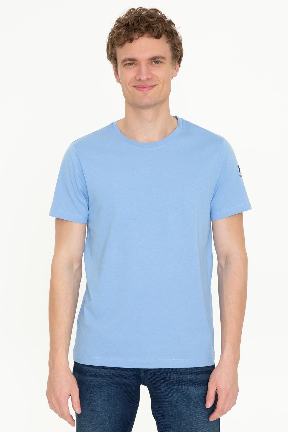 US Polo Assn. Men T-Shirts Light Blue- Oshoplin