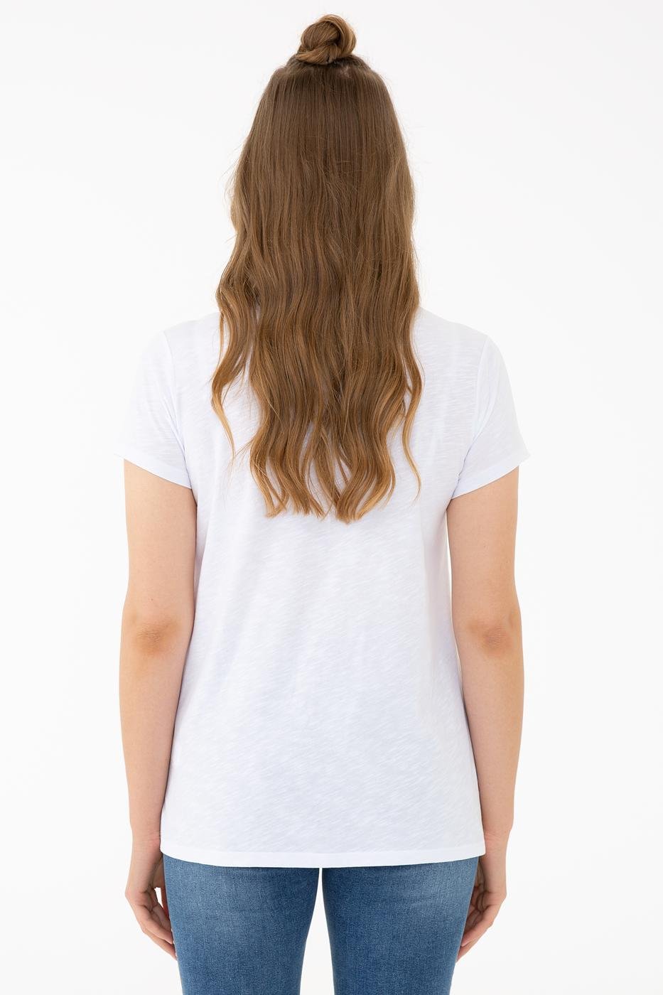US Polo Assn. Crew Neck T-Shirt USPA Strips - Women