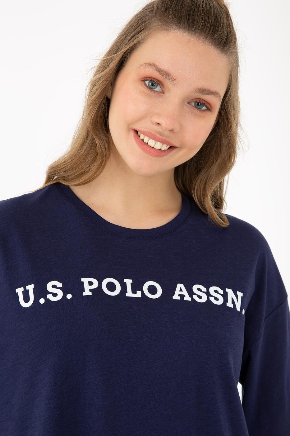 US Polo Assn. Oversized Crew Neck T-Shirt - Women