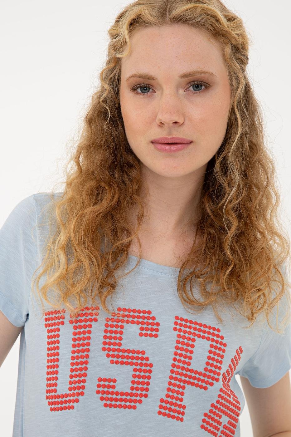 US Polo Assn. Crew Neck T-Shirt USPA Dots - Women