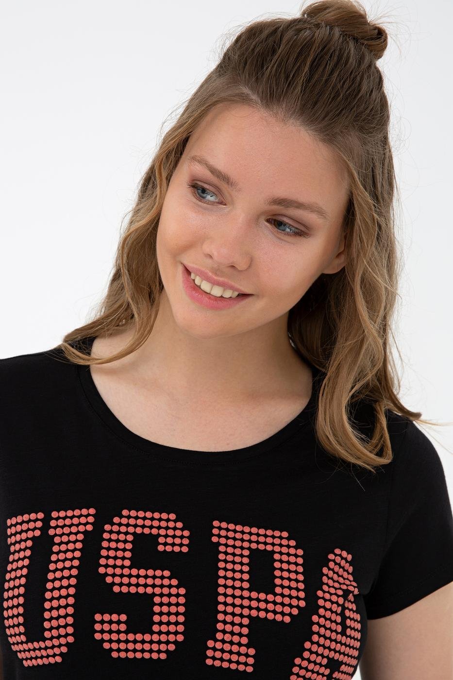 US Polo Assn. Crew Neck T-Shirt USPA Dots - Women