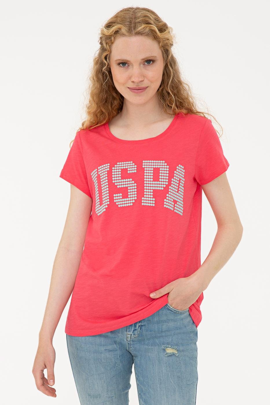 US Polo Assn. Crew Neck T-Shirt USPA Dots - Women