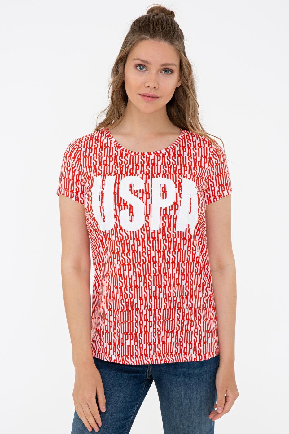 US Polo Assn. Women T-Shirts Red- Oshoplin