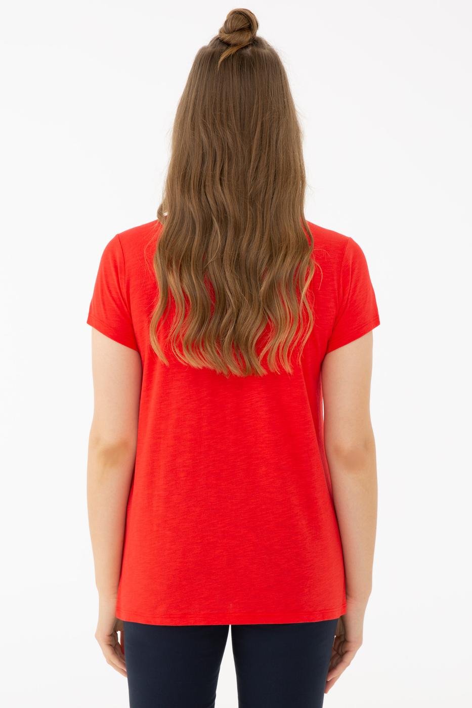 US Polo Assn. Crew Neck T-Shirt USPA Strips - Women
