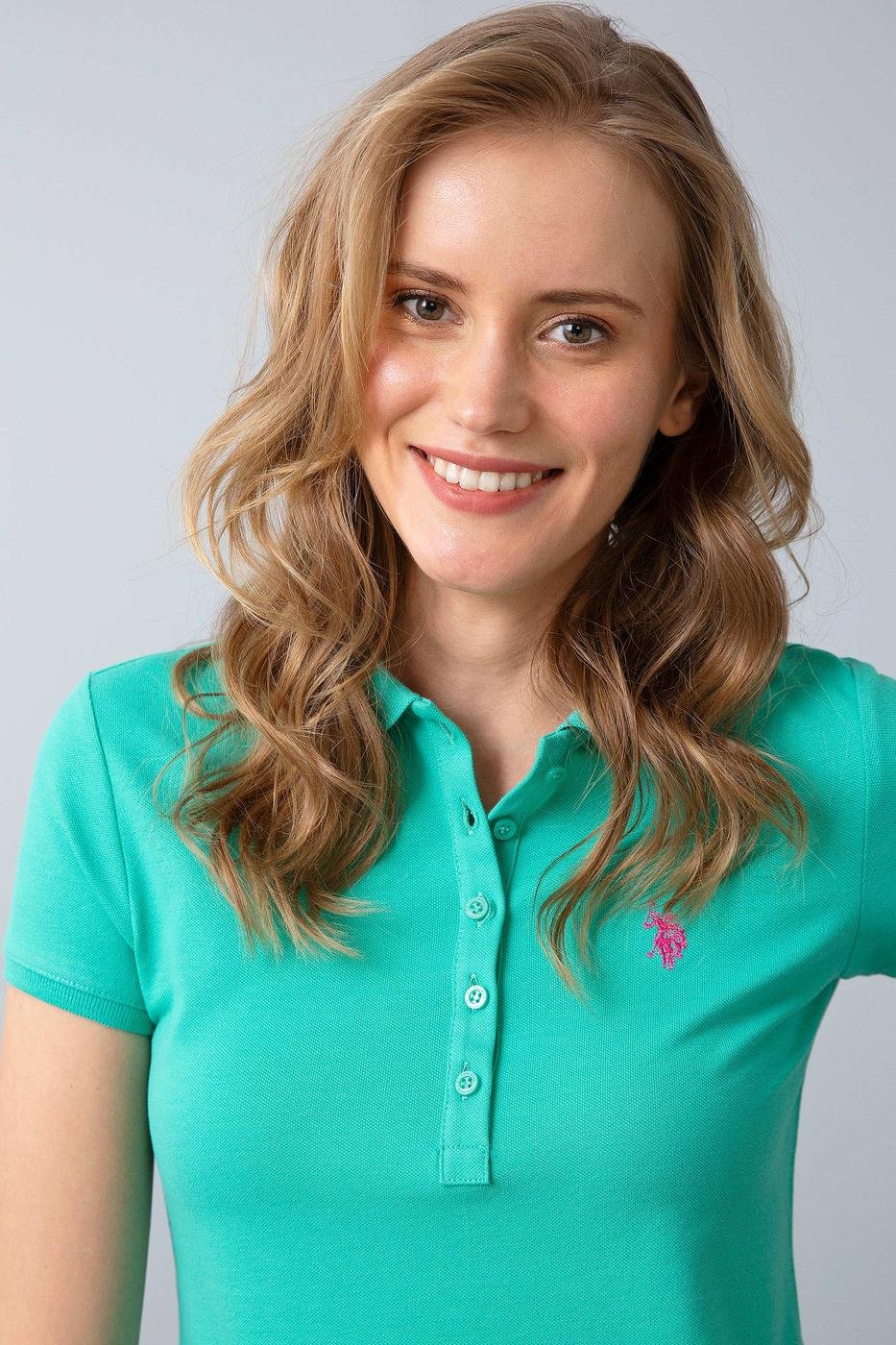 US Polo Assn. Basic Polo Shirt USPA Patch - Women