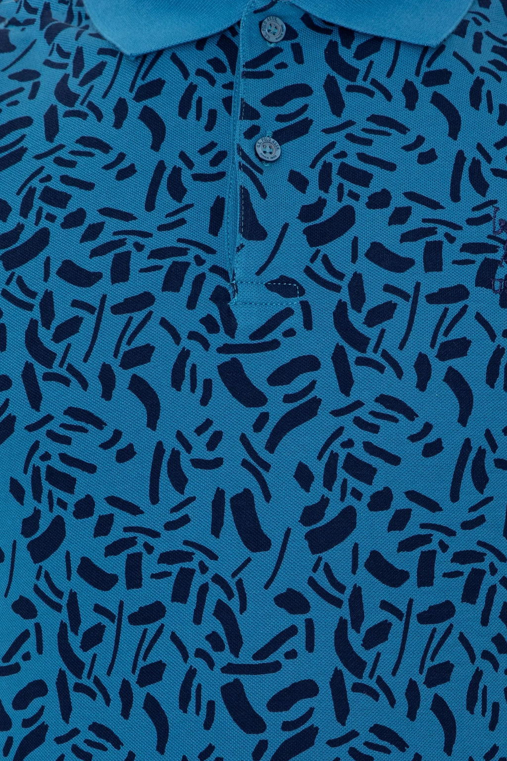 US Polo Assn. Printed Line Pattern Polo Neck T-Shirt - Men