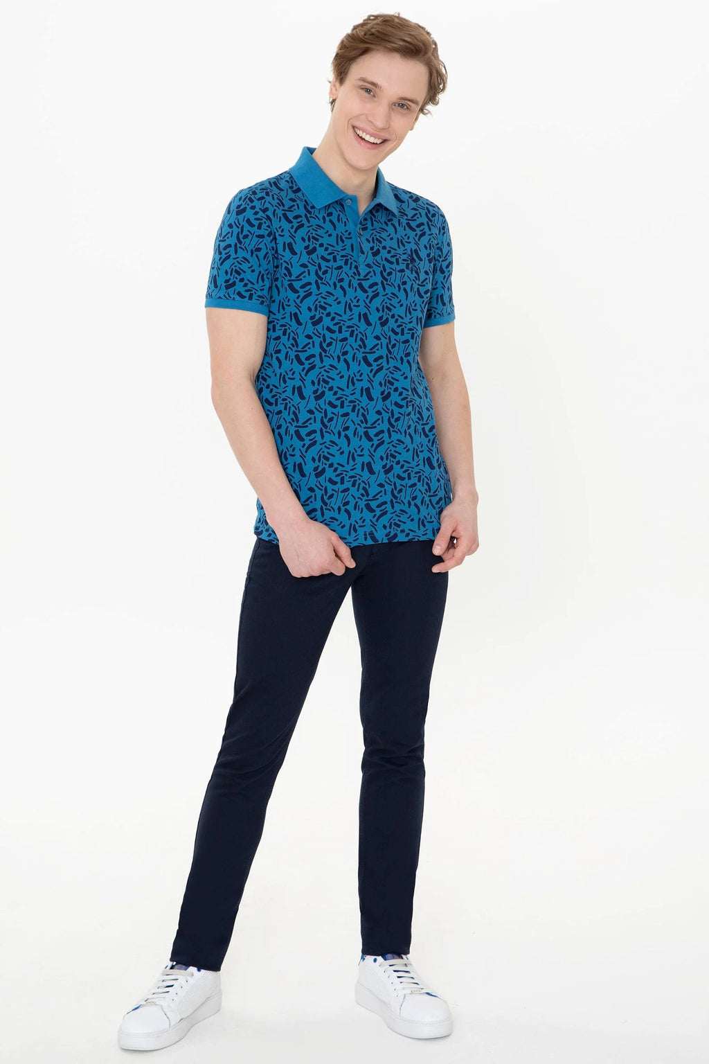 US Polo Assn. Men Polo Shirts Petrol- Oshoplin