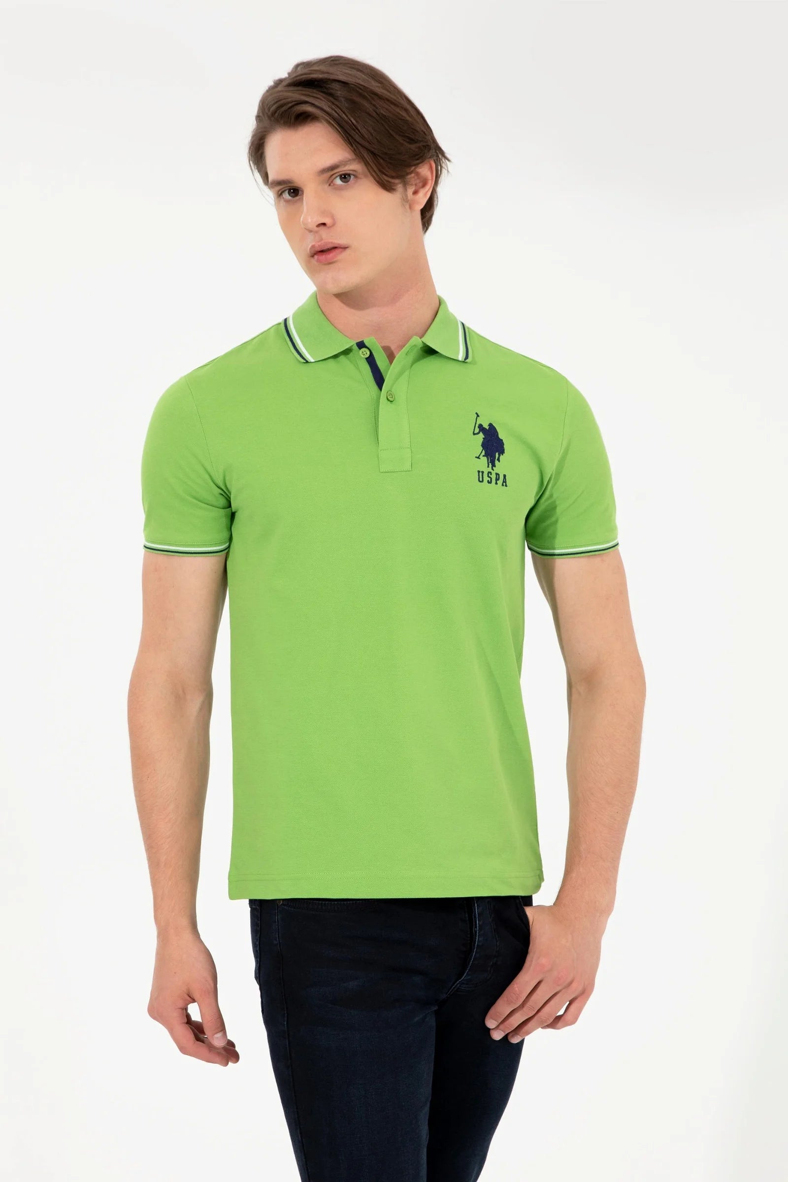 US Polo Assn. Men Polo Shirts Green- Oshoplin