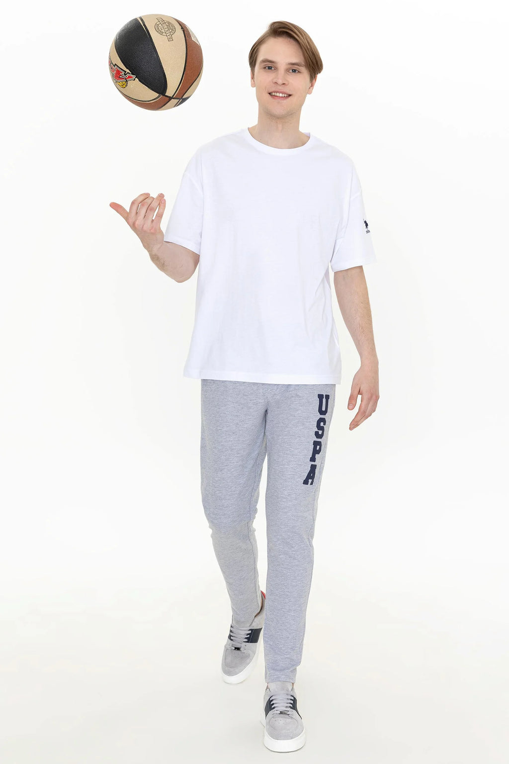 US Polo Assn. Melange Knitted Trousers - Men