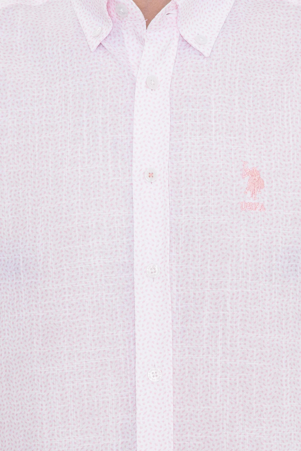 US Polo Assn. Printed Dotted Pattern Shirt Long Sleeve - Men