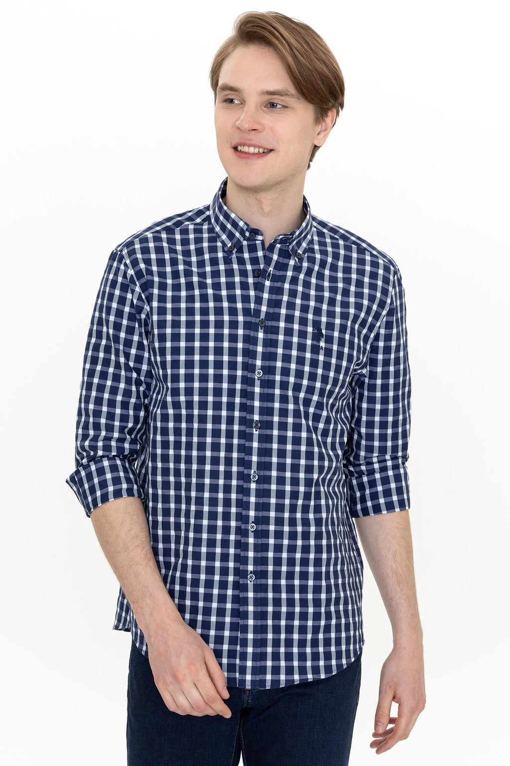 US Polo Assn. Basic Caro Shirt Long Sleeve - Men