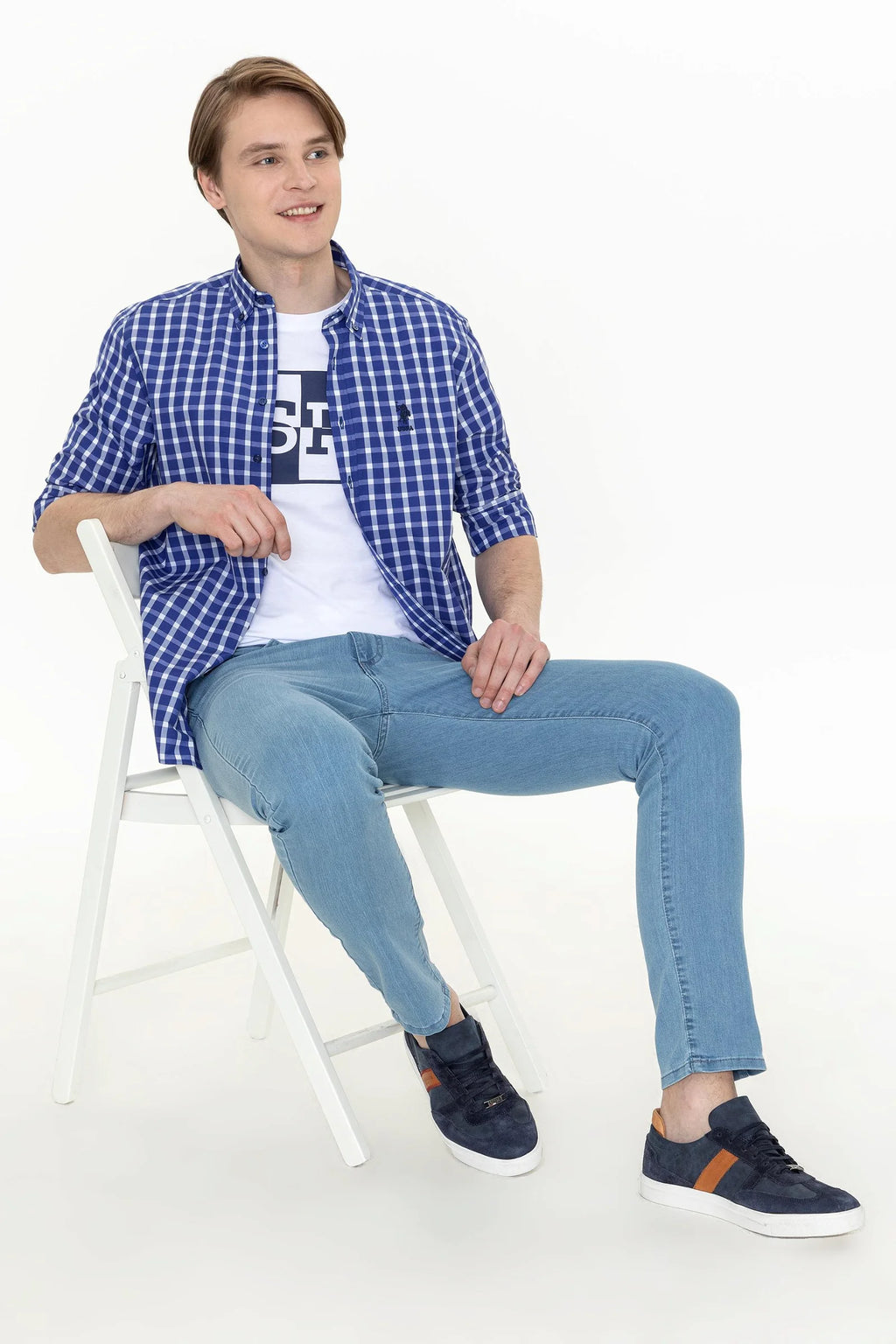 US Polo Assn. Basic Caro Shirt Long Sleeve - Men