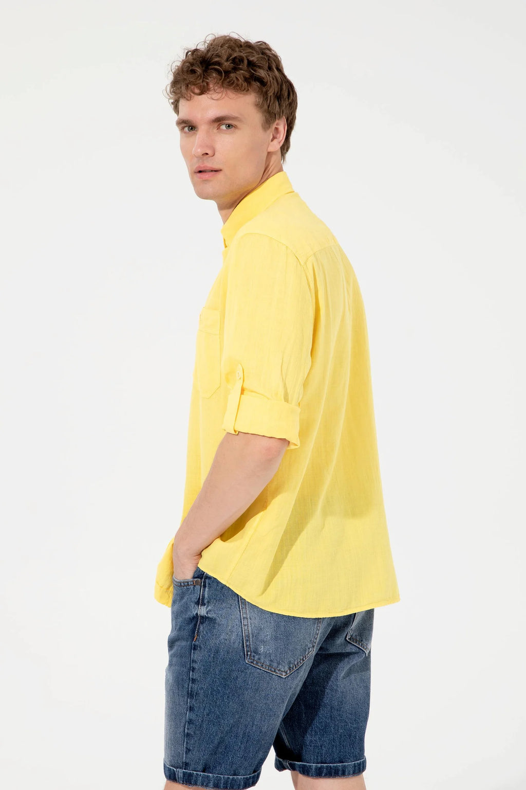 US Polo Assn. Long Sleeve Double Pocket Shirt - Men