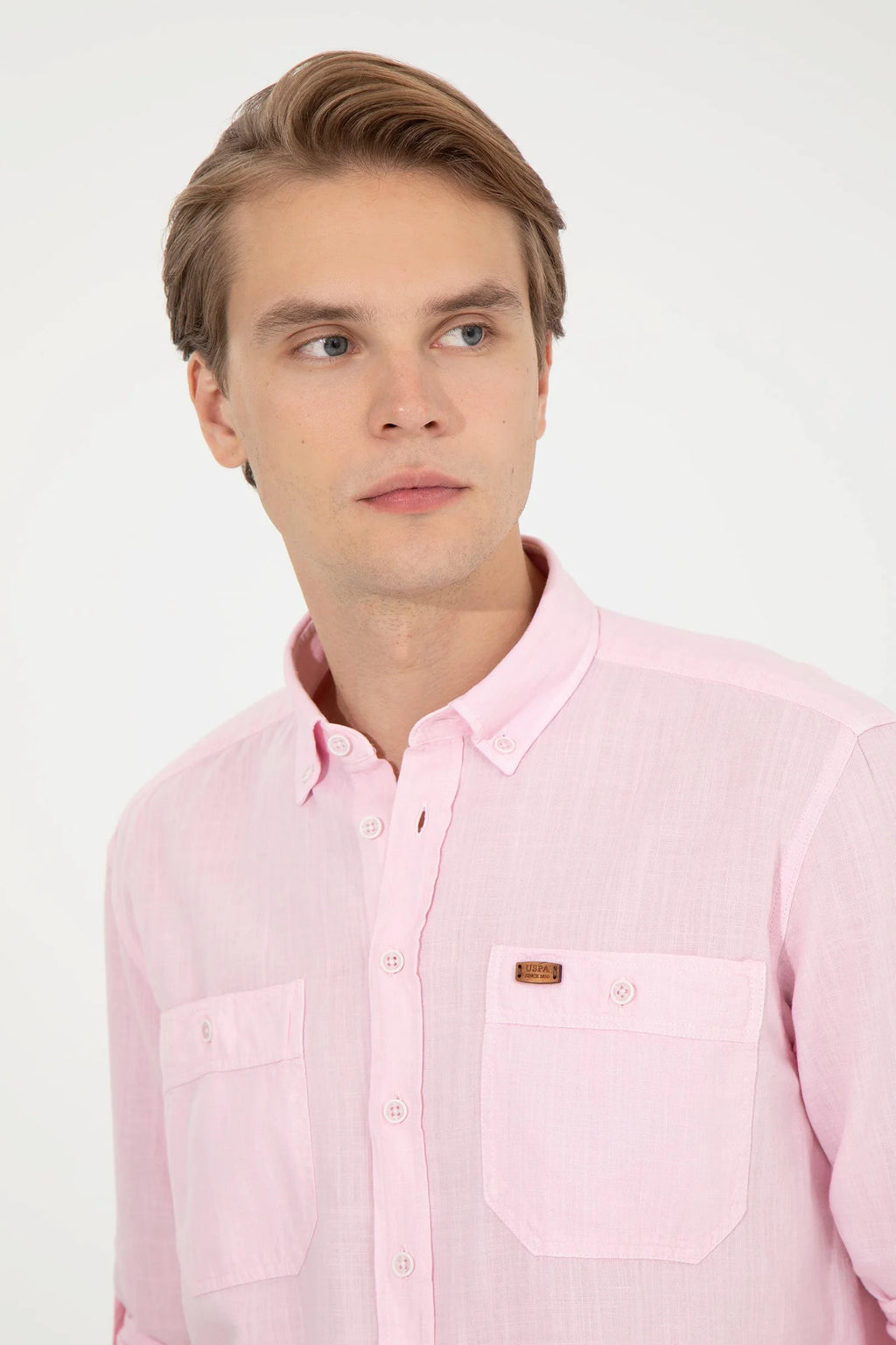 US Polo Assn. Long Sleeve Double Pocket Shirt - Men