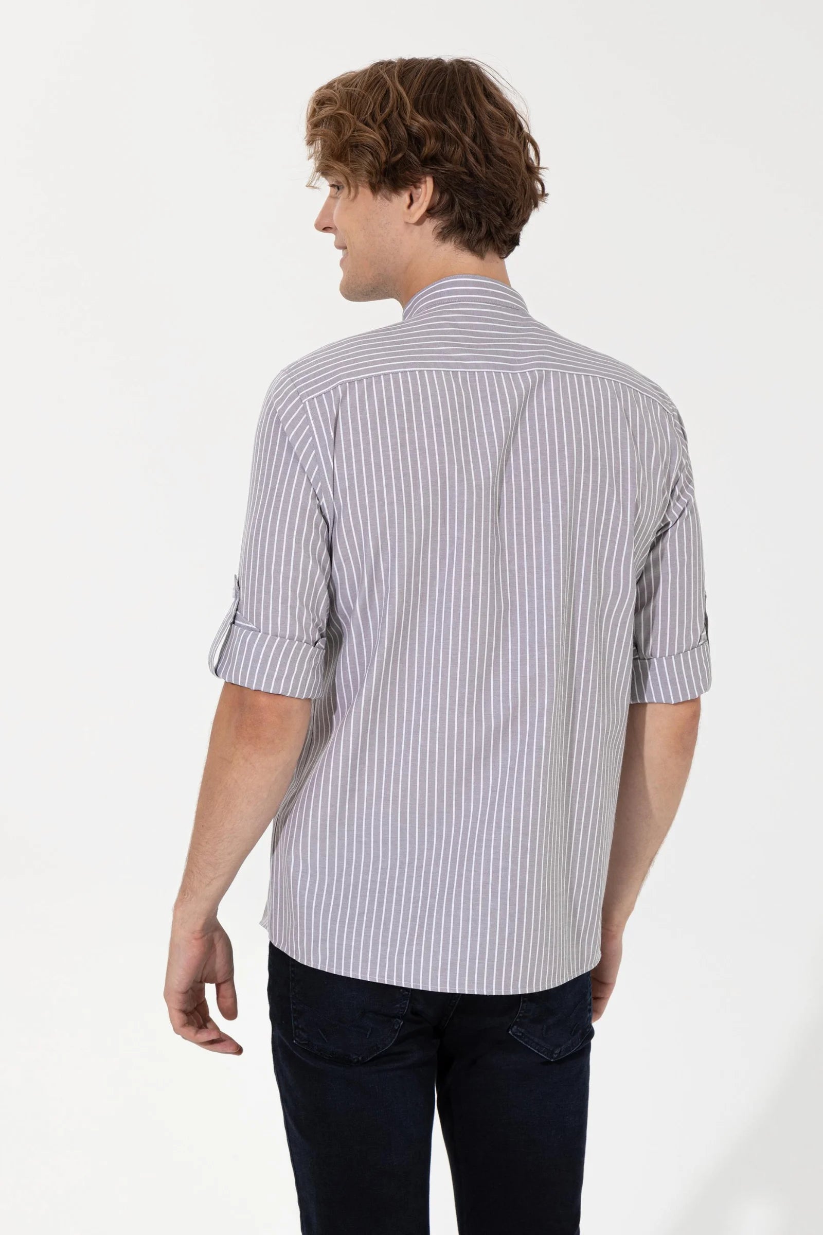 US Polo Assn. Strips Regular Shirt Long Sleeve With A Single Pocket - Men