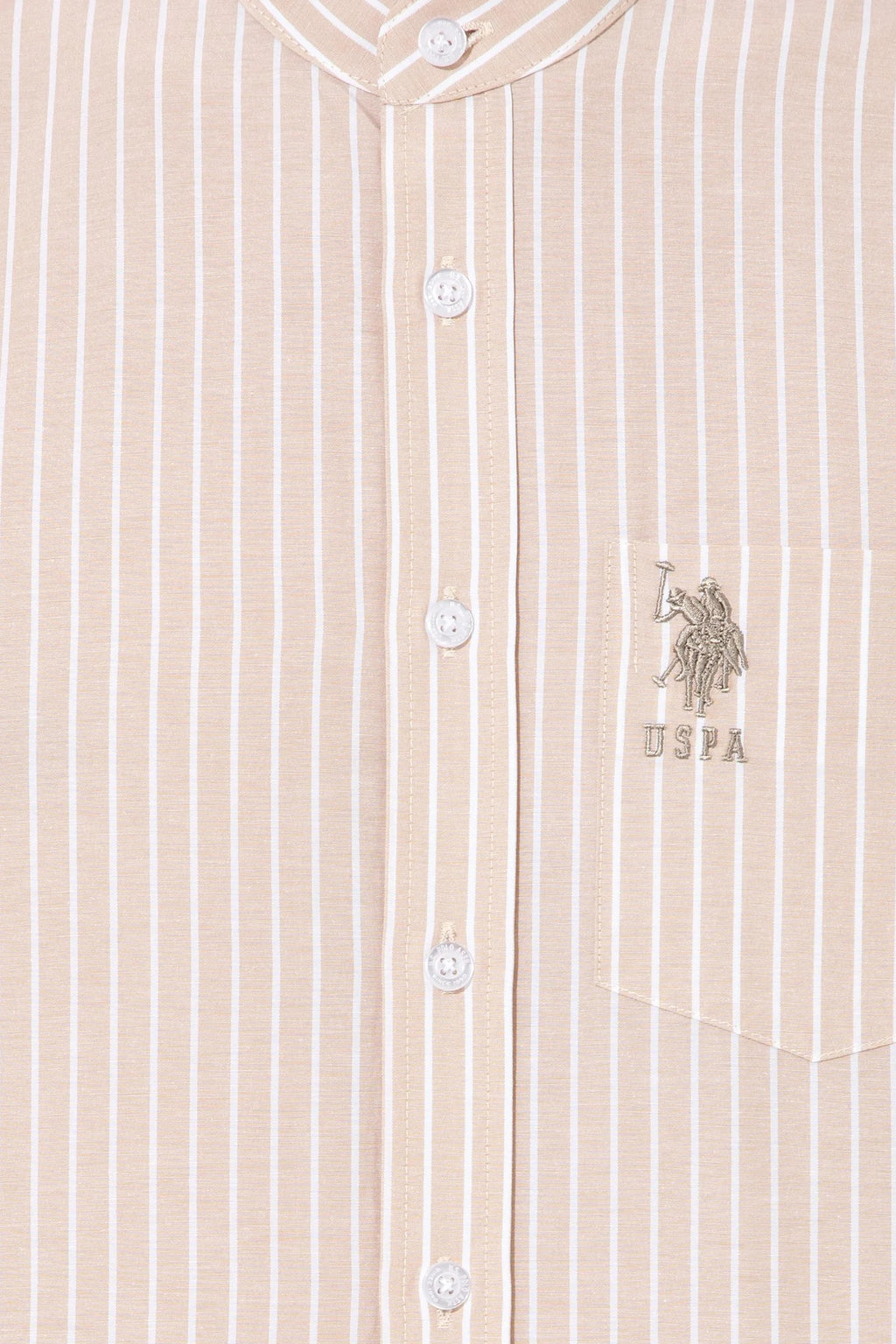 US Polo Assn. Strips Regular Shirt Long Sleeve With A Single Pocket - Men