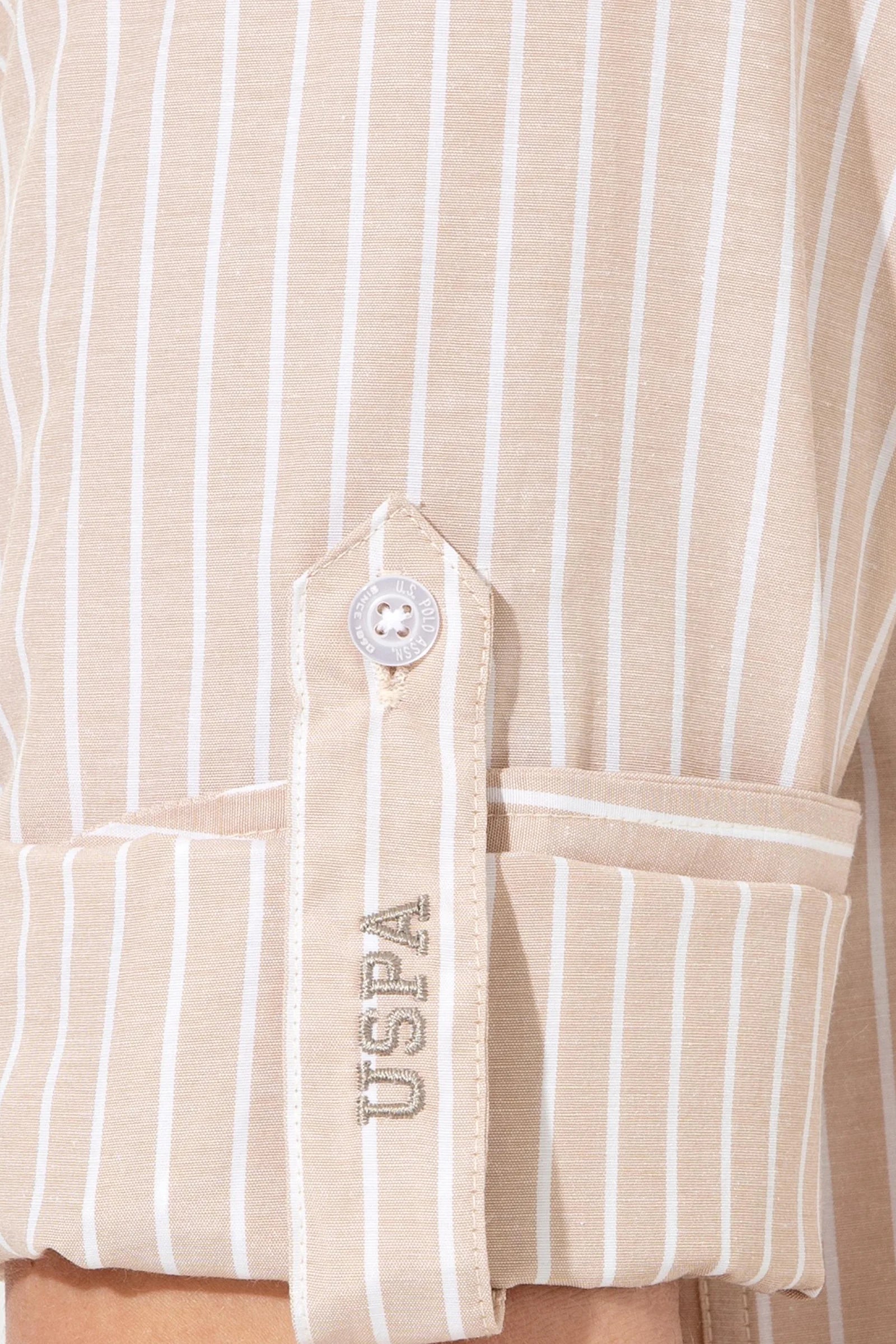 US Polo Assn. Strips Regular Shirt Long Sleeve With A Single Pocket - Men