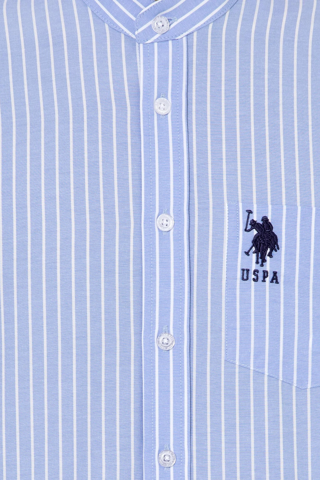 US Polo Assn. Strips Regular Shirt Long Sleeve With A Single Pocket - Men