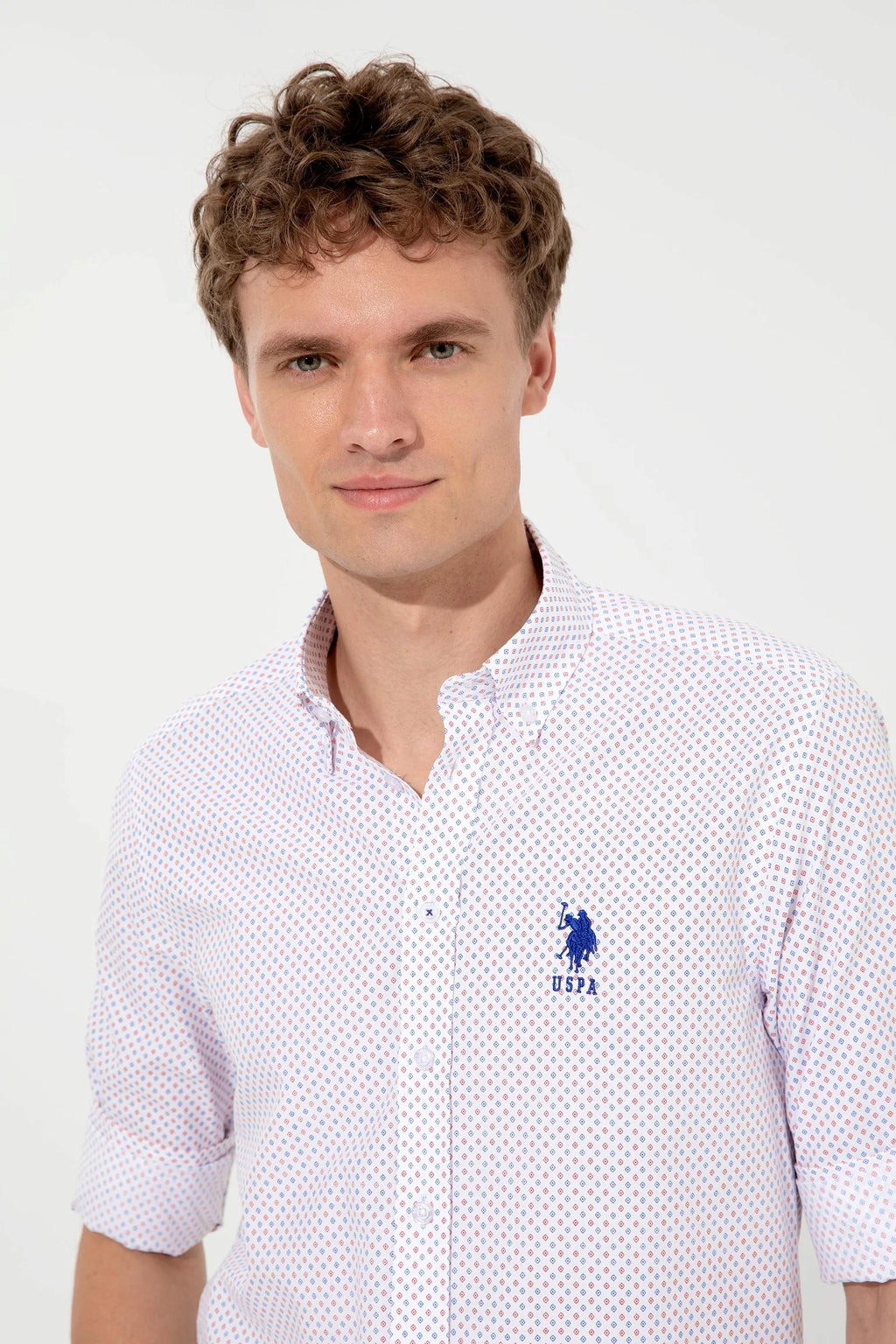 US Polo Assn. Slim Shirt Long Sleeve USPA Logo - Men