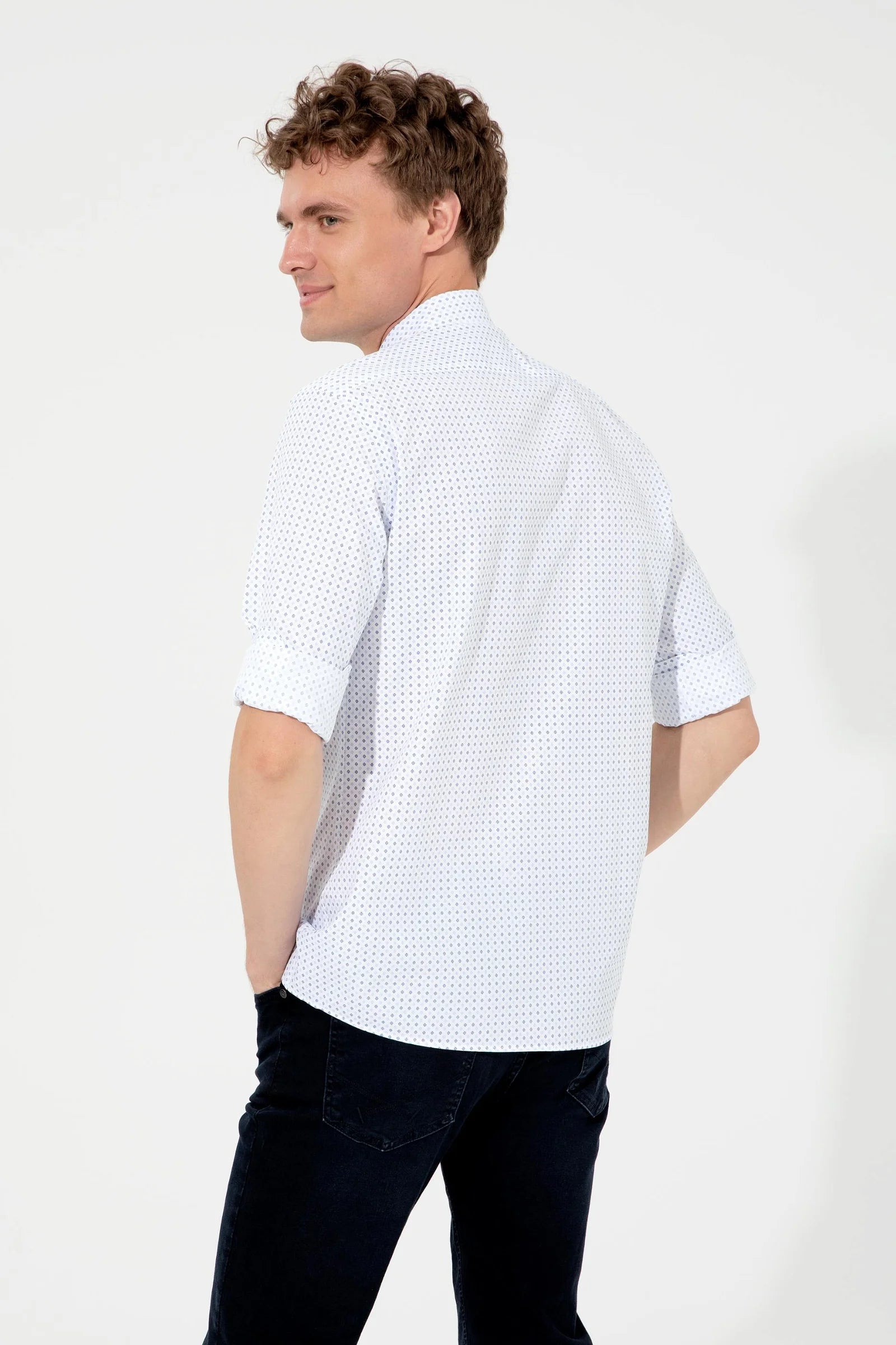 US Polo Assn. Slim Shirt Long Sleeve USPA Logo - Men