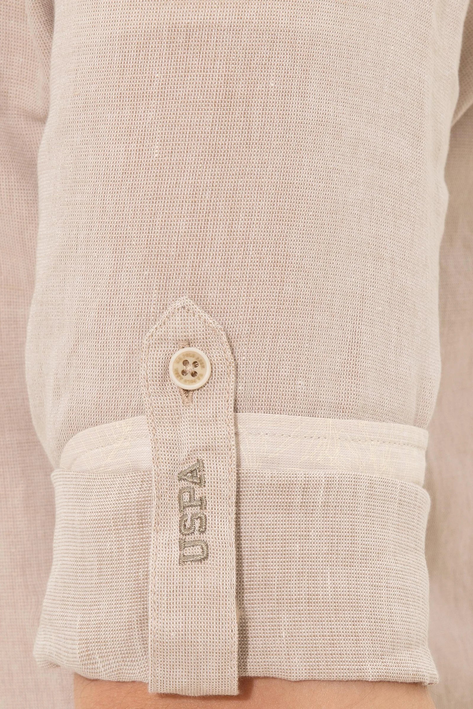 US Polo Assn. Regular Shirt Long Sleeve With A Single Pocket Small USPA Logo - Men