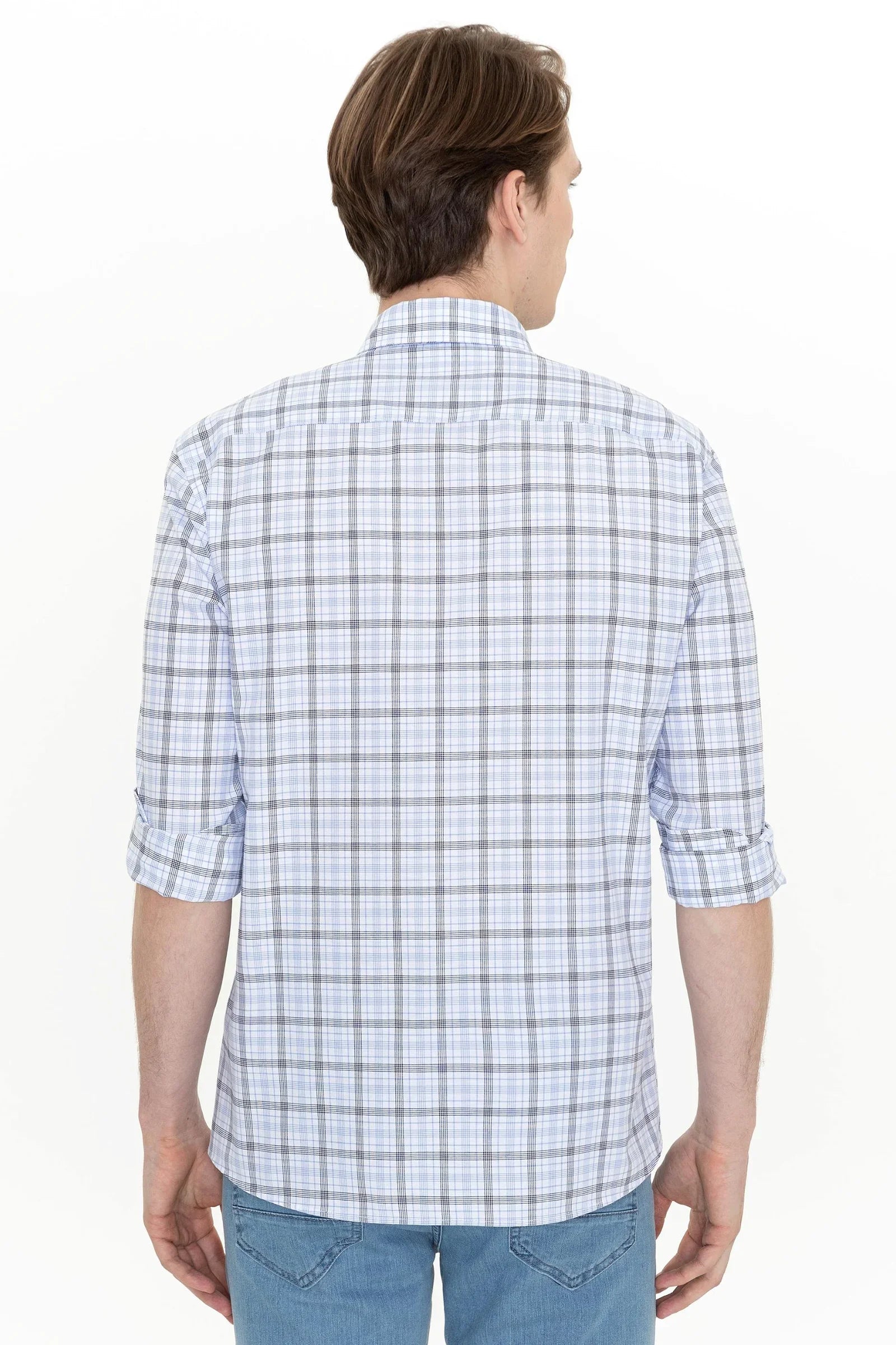 US Polo Assn. Regular Shirt Long Sleeve with Small USPA Logo - Men