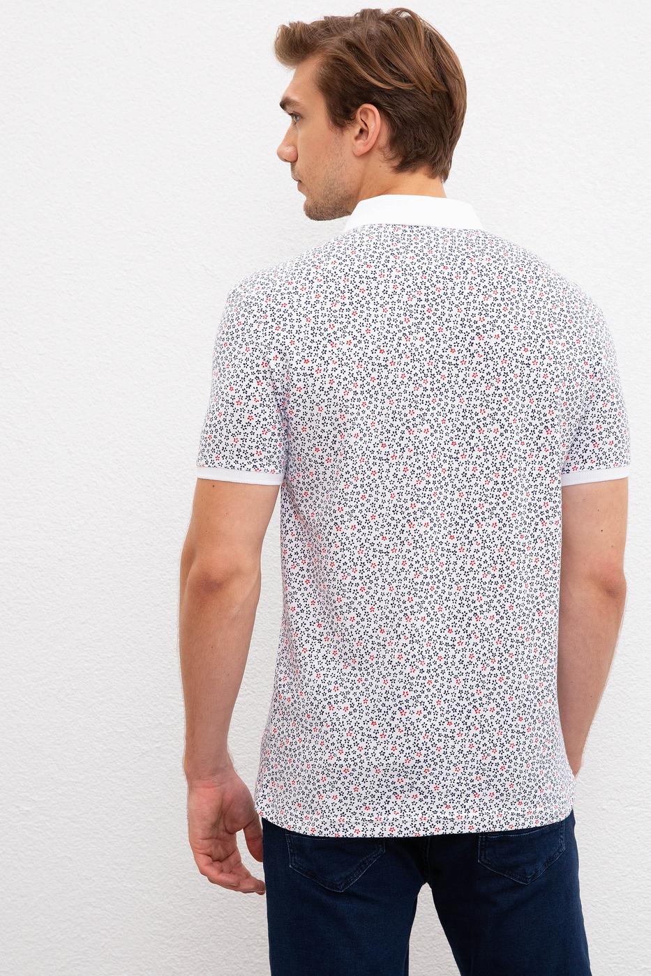 US Polo Assn. Printed Pattern Small Logo Polo Shirt - Men