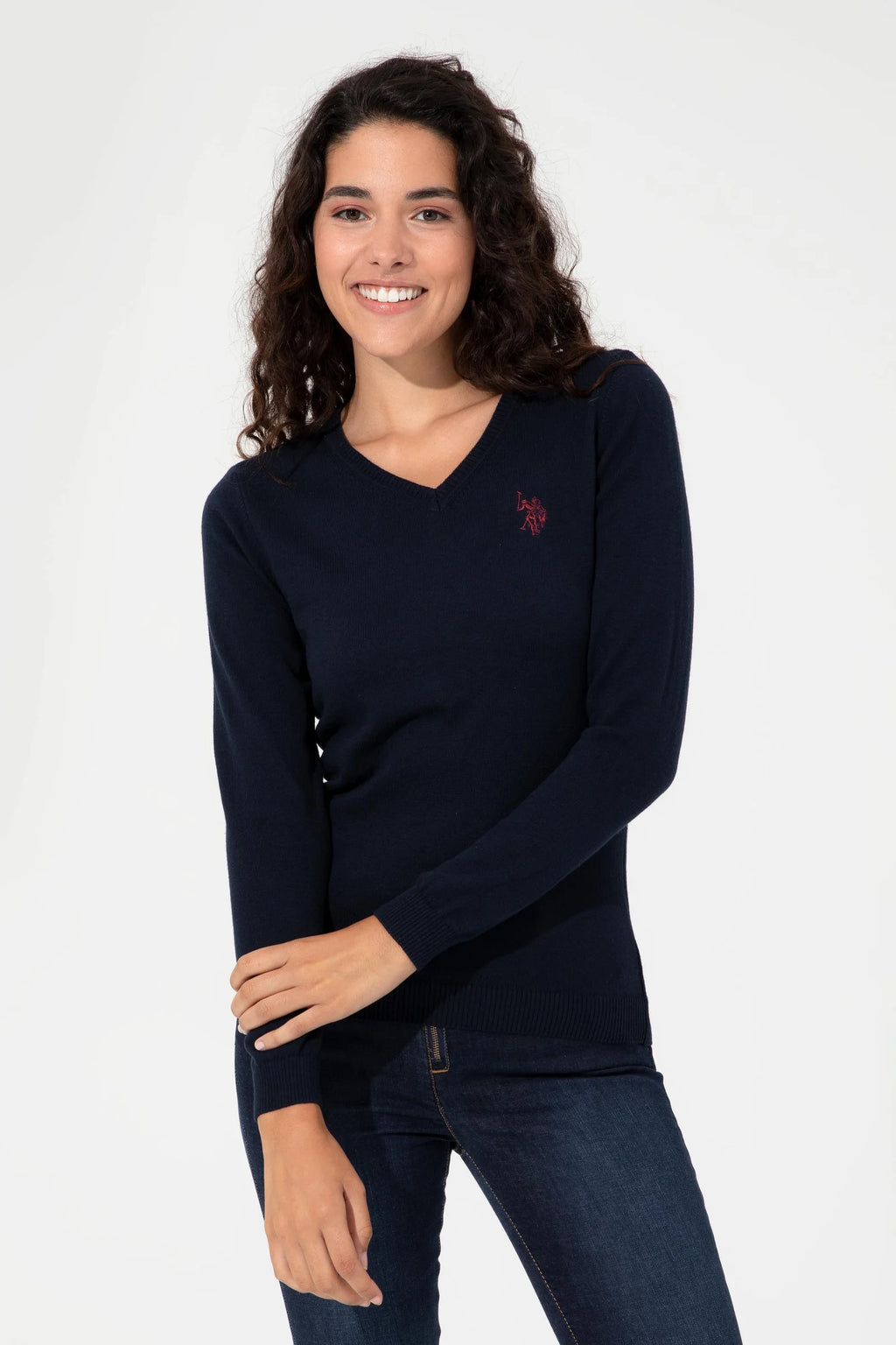 US Polo Assn. Slim Fit Pullover with Logo - Women