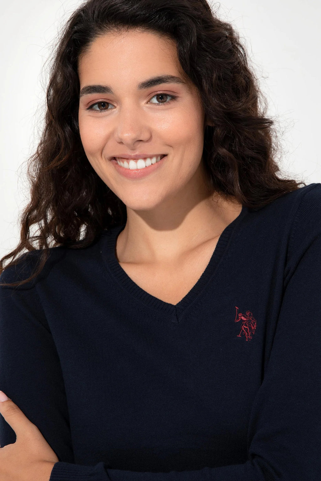 US Polo Assn. Slim Fit Pullover with Logo - Women